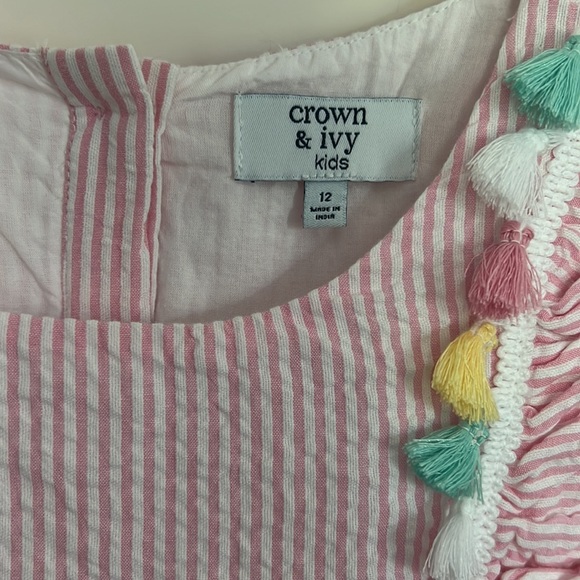 Crown and Ivy pink seersucker dress - Picture 2 of 3